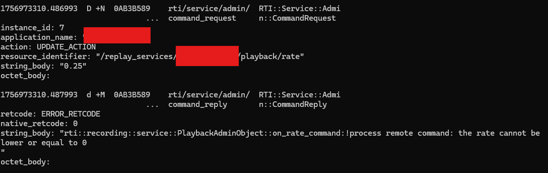 Replay Service slow rate don't work