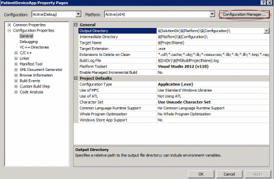 Project Properties -> Configuration Manager